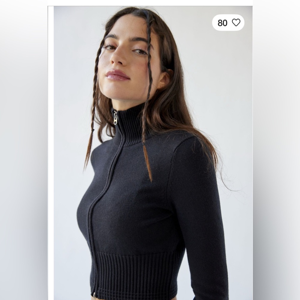 Urban outfitters everleigh two way zip up cardigan